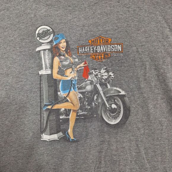 Harley Davidson Shirt Mens 3XL Harley Haven Columbia SC pin up girl graphic - Picture 2 of 8